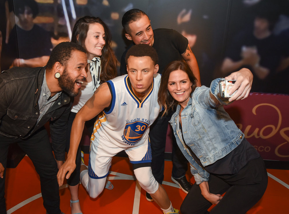 Fisherman's Wharf - Young Friend Group Taking Selfie with Stephen Curry at Madame Tussauds.jpg