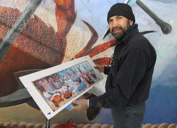 maritime mural