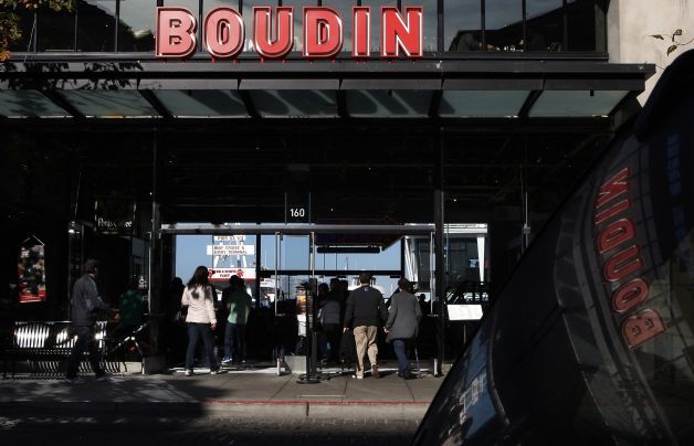 The Boudin Bakery complex, above, anchors Fisherman's Wharf and features a retail market, a 250-seat cafe, a museum and tour that ends with a bread tasting, and the flagship bistro, below. Photo: Liz Hafalia, The Chronicle