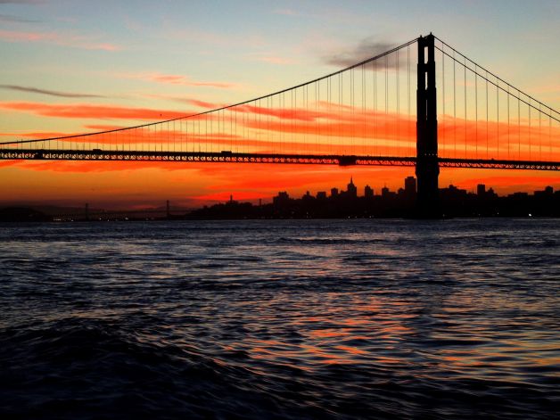 Heading out to sea at daybreak reveals the beauty at hand on a deep sea fishing trip last fall. The salmon season opens along the California coast on Saturday. Photo: Brian Murphy
